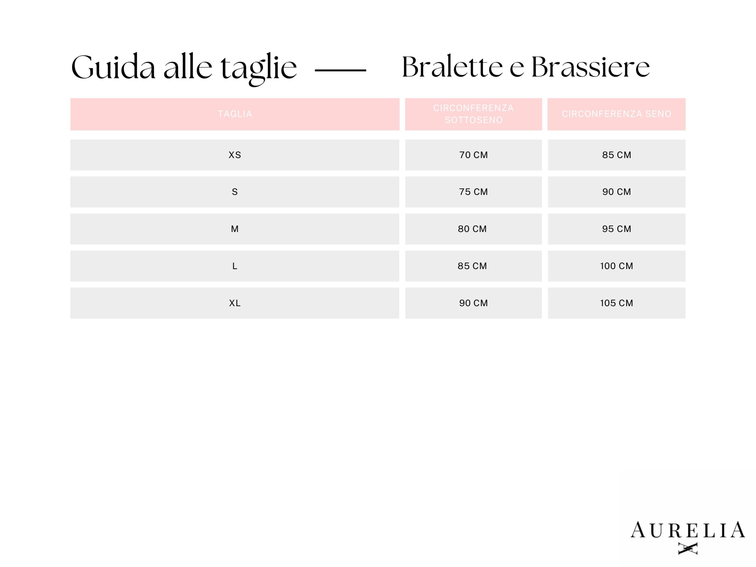 Guida alle Taglie